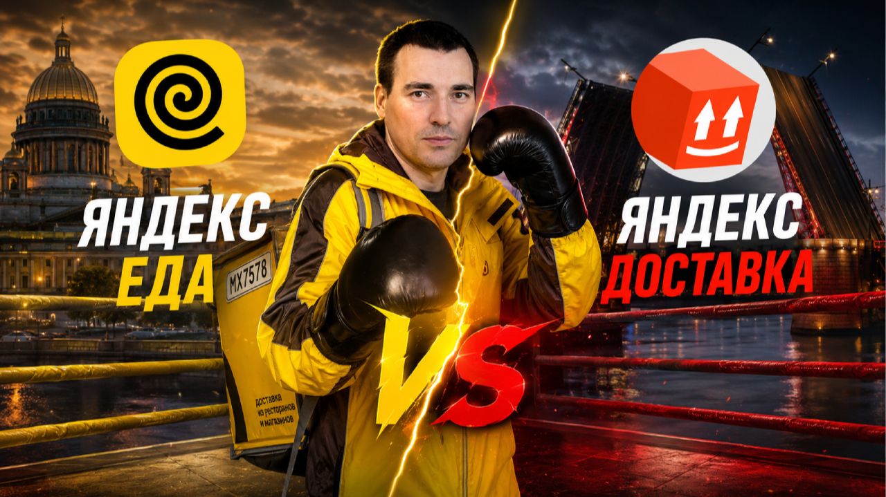Сравнение Доставка VS Еда / курьер на своем автомобиле смотреть онлайн