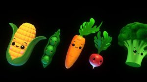 Hey Bear Sensory - Funky Veggies! - Fun Dance Animation with Music- 10 Mins