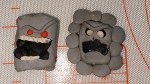 я леплю персонажей из из игры Марио
