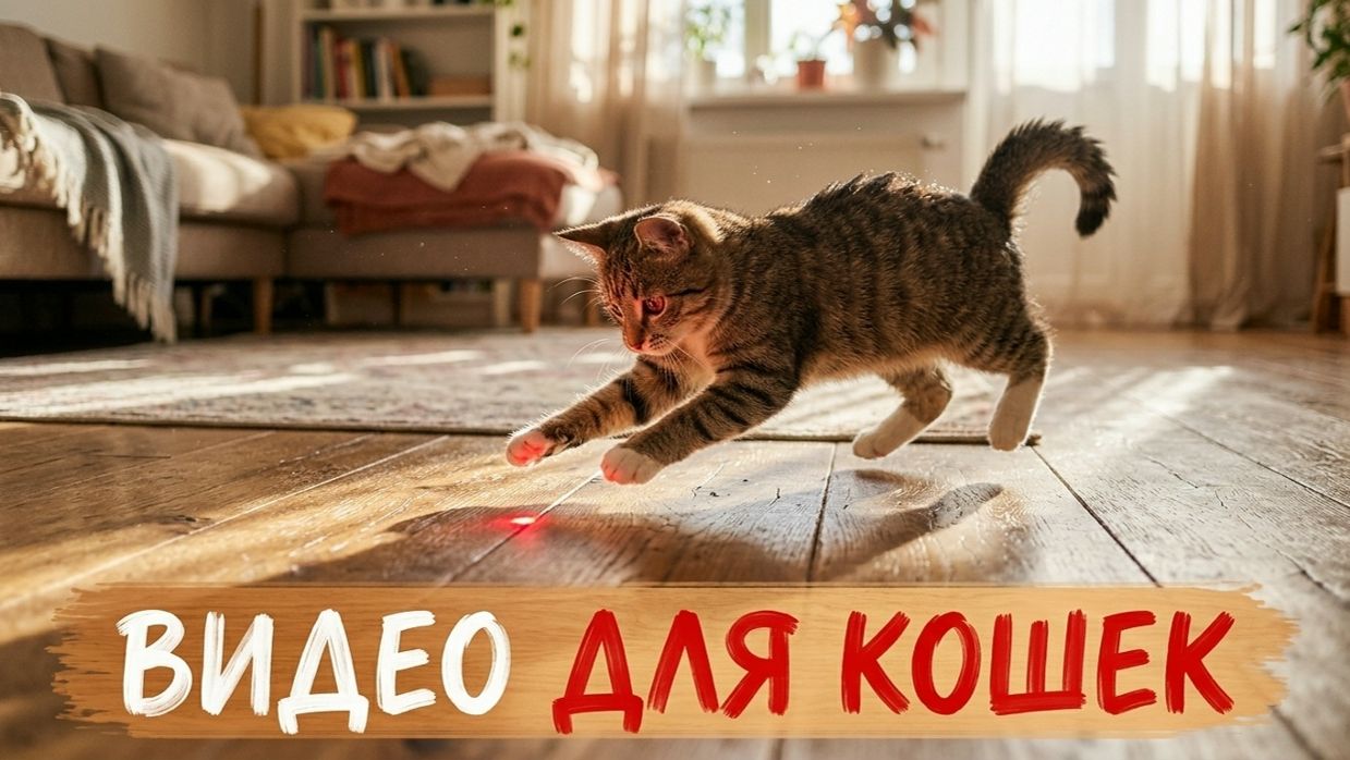 Видео для кошек | Лазерная указка
