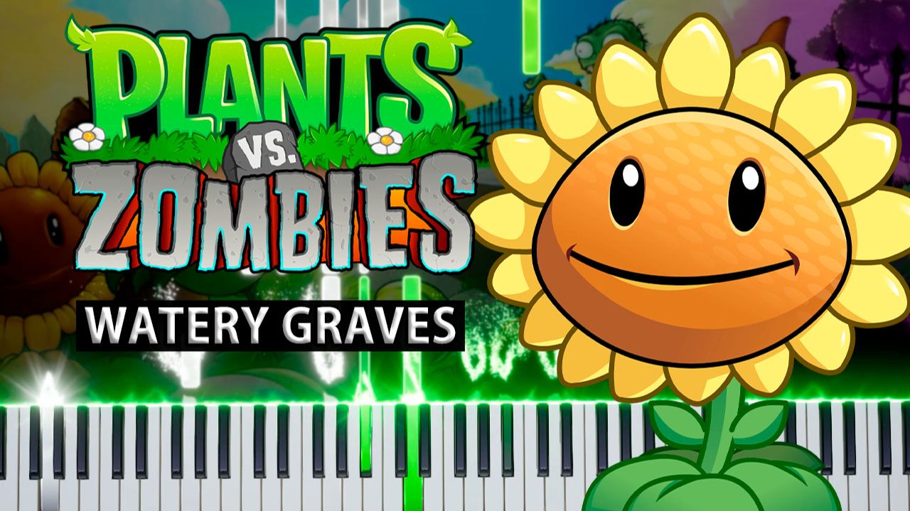 Watery Graves (Plants vs. Zombies) 【 КАВЕР НА ПИАНИНО 】 смотреть онлайн