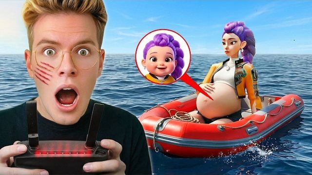 Я СЛЕДИЛ ЗА K-POP ЗВЕЗДОЙ С ДРОНА 24 ЧАСА! 🛸🤰 Руми родила малыша в реальной жизни! 🚨👶 смотреть онлайн