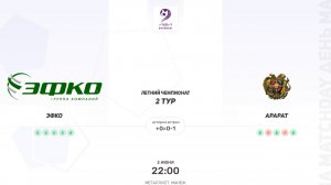 ЭФКО × Арарат. Вторая лига. Летний чемпионат