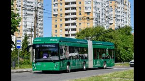 В Чебоксарах начинается обкатка первого в городе троллейбуса-гармошки УТТЗ-6243-01 «Горожанин»
