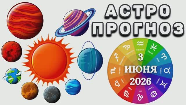 "АСТРОПРОГНОЗ на 3 ИЮНЯ 2026 года"!!! смотреть онлайн