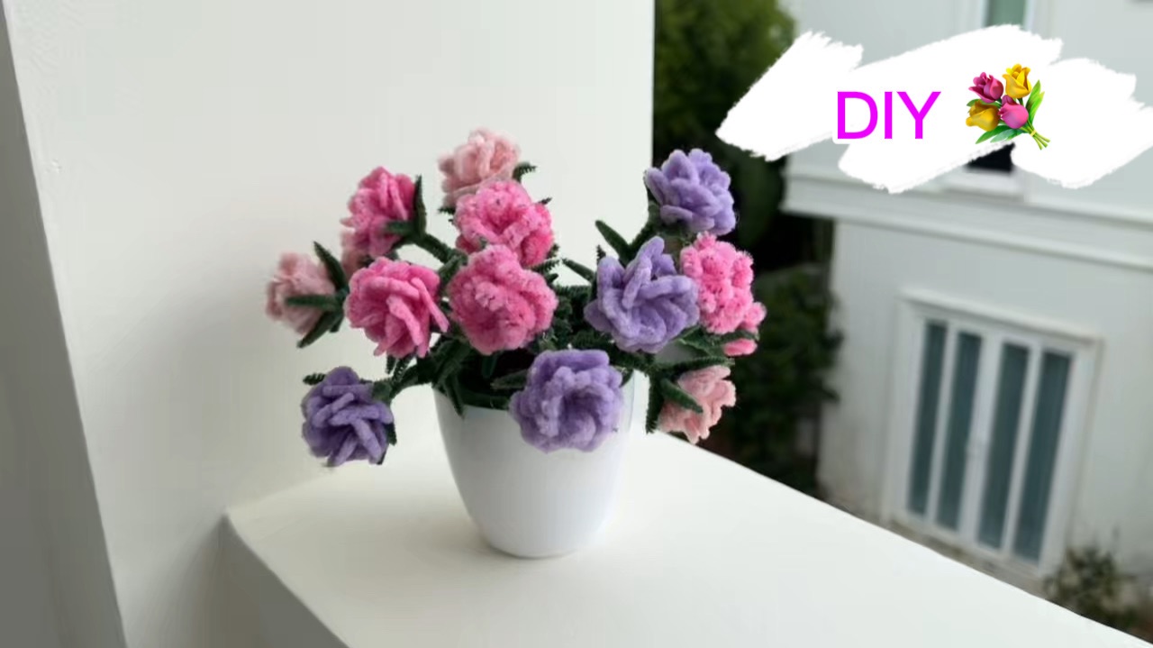 Милые цветы Портулак из пушистой проволоки 🌺🌸🌺