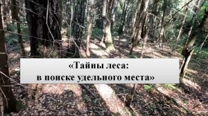 «По следам удельного места: экспедиция в глушь»