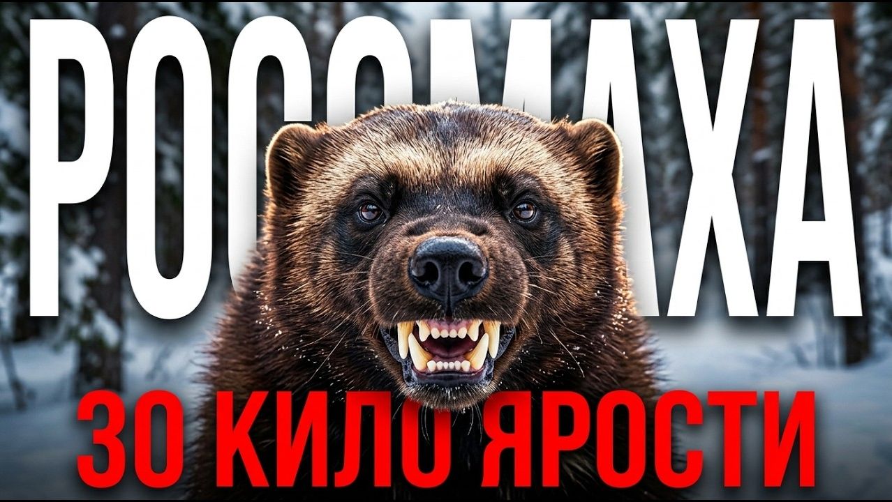Росомаха самый отчаянный зверь планеты, о котором вы не знали