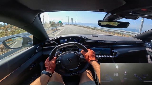 PEUGEOT 508 GT 1.5 BlueHDi 2024 года выпуска - Тест-драйв от первого лица в 4K