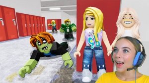 ВЫЖИВАЕМ В ЗОМБИ АПОКАЛИПСИС В ШКОЛЕ в ROBLOX! С АЛЁНОЙ