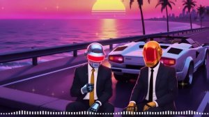 Daft Punk Neon Drive Vibes 🌴🤖 ｜ Chill Disco, Tropical Funk, Nu-Disco Playlist