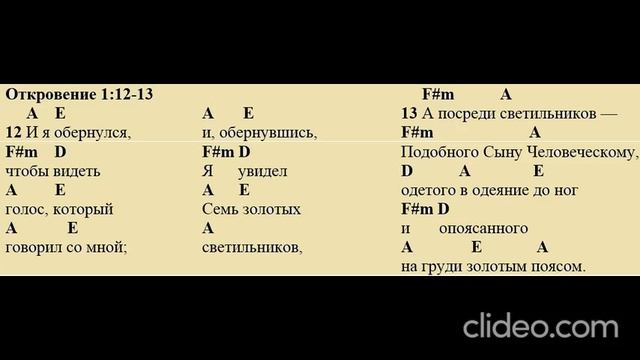 Откровение 1;12-13