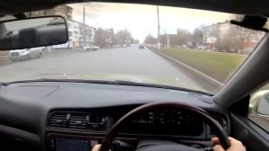 no drifting, just driving to gas station   Toyota Mark II POV