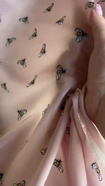 Нежнейший натуральный шёлковый крепдешин от Alta Moda, Италия смотреть онлайн