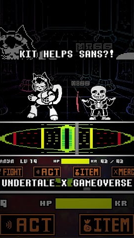 Is Kit actually helping Sans? #undertale #gameoverse #animation