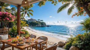 РАССЛАБЛЯЮЩАЯ МУЗЫКА У МОРЯ 🌴🌊 СПОКОЙНАЯ АТМОСФЕРА ДЛЯ ОТДЫХА, СНА И РЕЛАКСА