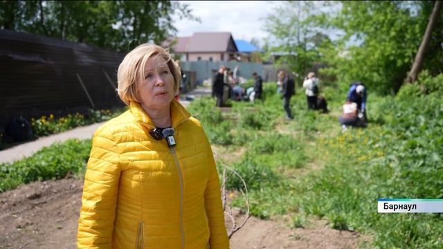 Студенты АлтГПУ провели субботник на берегу реки Пивоварки в Барнауле