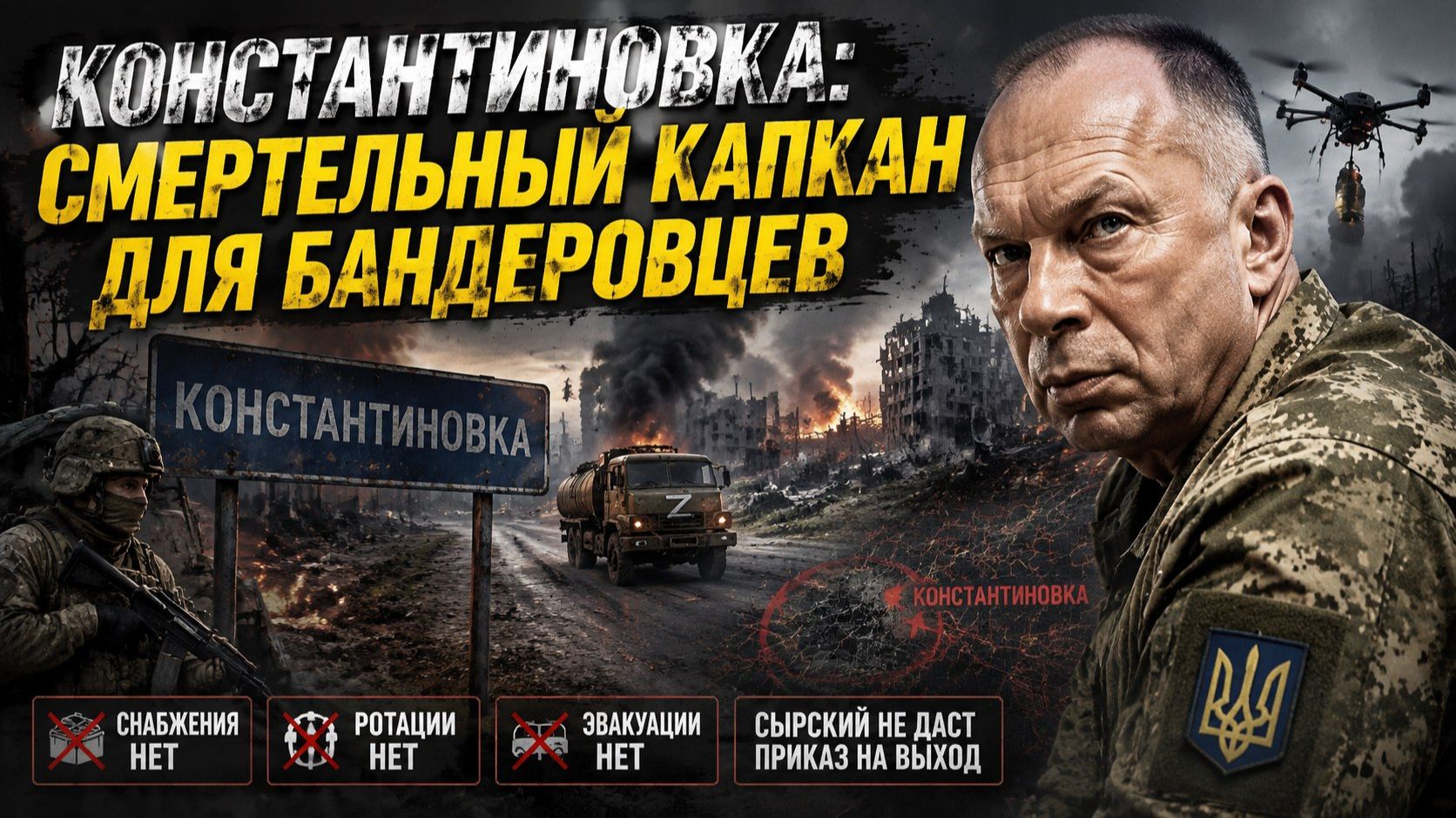 Сырский рванул в Константиновку: ВСУ загнали в ад без выхода