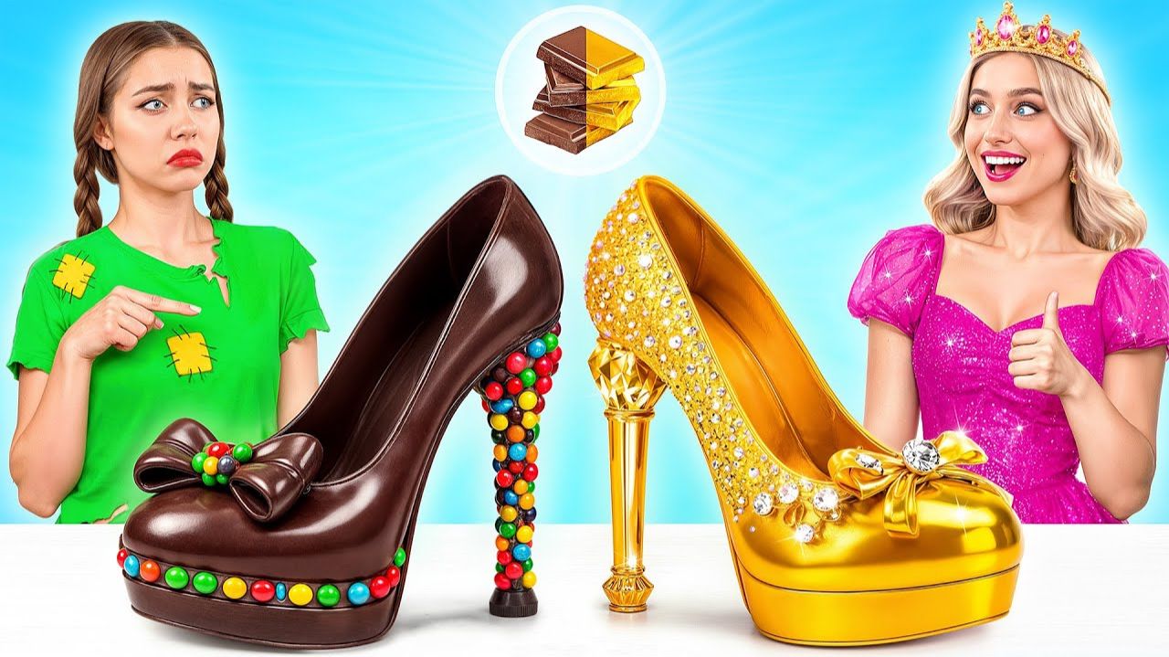 Челлендж. Шоколадная Еда vs Настоящая еда # Удивительные Кулинарные Рецепты Multi DO Challenge