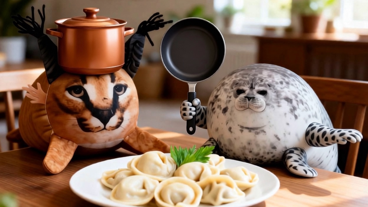Битва Шлёпы и Виталия за пельмешки🥟 смотреть онлайн