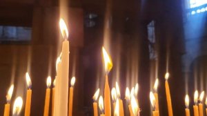Я зажгла свечи по вашим молитвам о упокоении усопших на священной Голгофе - у Распятия Спасителя
