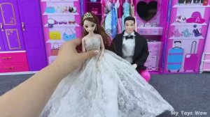 Распаковка Барби Свадебное платье Принцессы 👑 Большой игровой набор (ASMR Обзор)