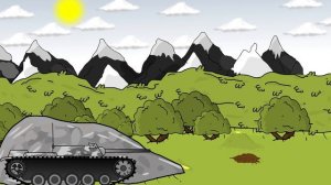 Годзилла атакует-мультики про танки