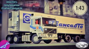 Volvo F12 с полуприцепом Fruehauf Savoyarde SSM 1:43