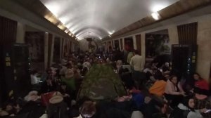 Метро в Киеве сегодня,во время возмездия России