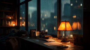 3 Hours of Rain on Glass ｜ Calm Ambient Music for Study & Reading ｜ FILE 10