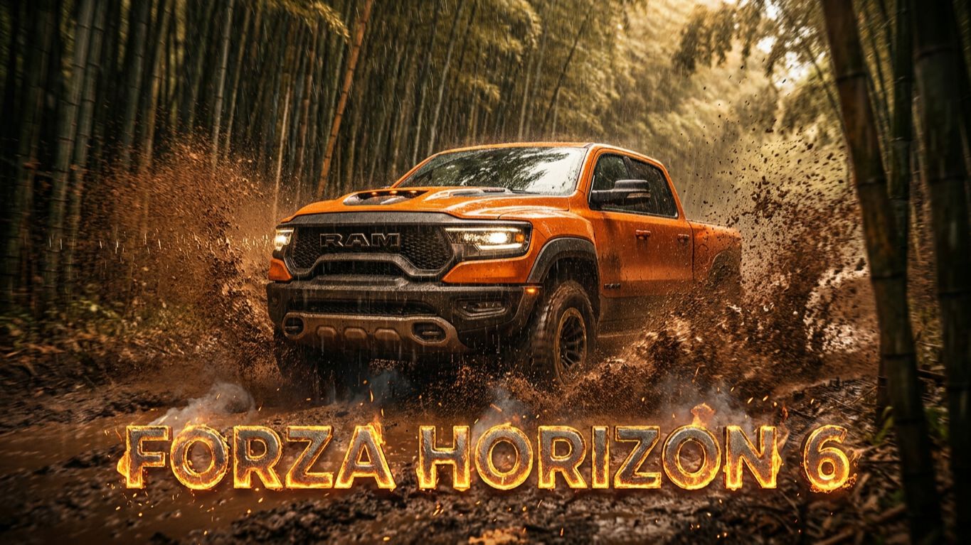 Форза 6 | Forza Horizon 6 RAM уничтожает гравий в Forza Horizon 6! 🦖🔥 смотреть онлайн