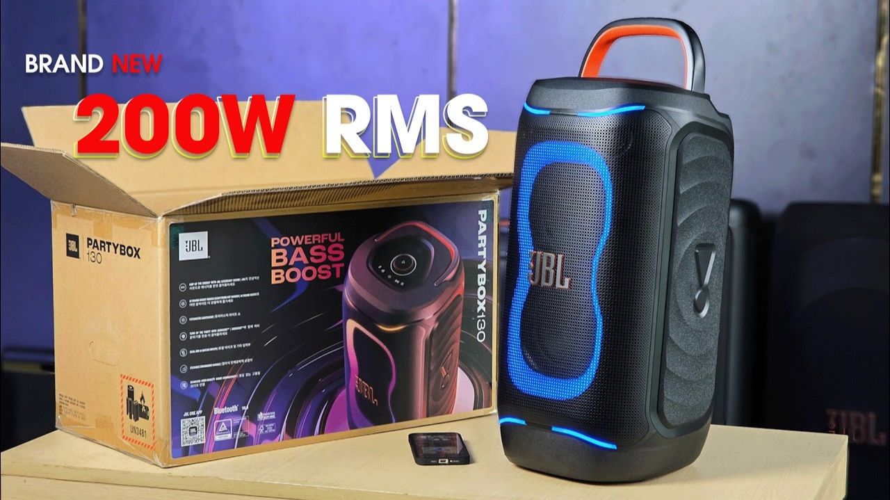 Новая мощная акустическая система для вечеринок JBL PartyBox 130 (200 Вт RMS) Распаковка смотреть онлайн