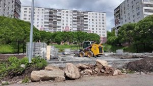 В разных районах Златоуста продолжается благоустройство общественных пространств