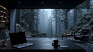 Ambient Deep Work Music - Atmospheric Electronic Beats for Focus & Coding in Pine Forest