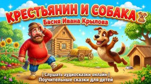 Крестьянин и Собака 🐕 Басня Ивана Крылова | Слушать аудиосказки онлайн | Сказки для детей