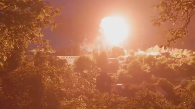 Появились кадры ночных ракетных ударов по Киеву