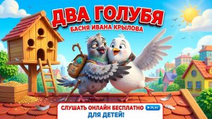 Два Голубя 🕊️ Басня Ивана Крылова | Слушать аудиосказки онлайн бесплатно |  сказки Крылова