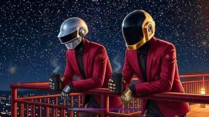🤖 Daft Punk Night Skyline Lounge ｜ Chill Disco, Synthwave, Chillwave, Electronic Funk Playlist-
