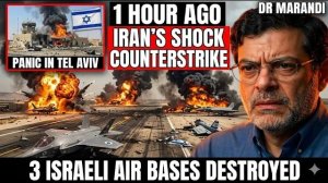 1 HOUR AGO Iran's SHOCK Counterstrike Destroys 3 Israeli Air Bases — Tel Aviv in Panic   DR MARANDI