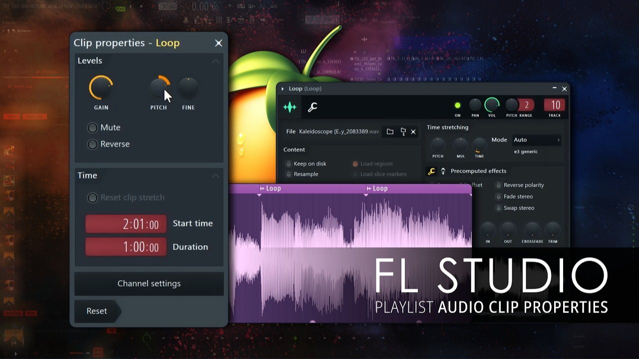 FL Studio: How To Use Audio Clip Properties