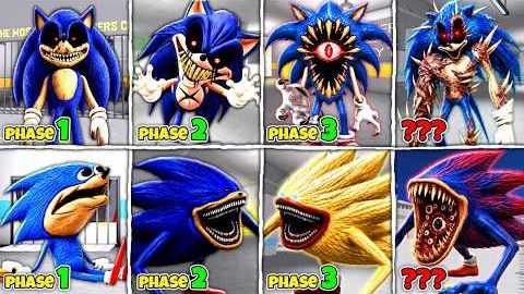Эволюция Sonic.exe против Shin Sonic! Что, если бы я стал каждой фазой ужасного Соника смотреть онлайн