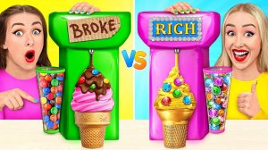 Бедная vs Богатая vs Ультра богатая еда Челлендж # Сумасшедший челлендж от Mega DO Challenge