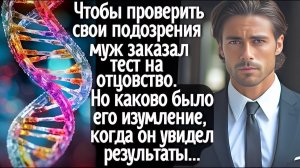 Чтобы проверить подозрения муж заказал тест на отцовство. Он был в шоке, когда увидел результаты...