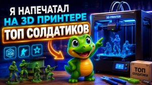 Я напечатал на 3D принтере топ солдатиков