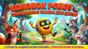 Колобок Робот 🤖 Современная сказка для детей | Слушать аудиосказки онлайн | Приключения Колобка