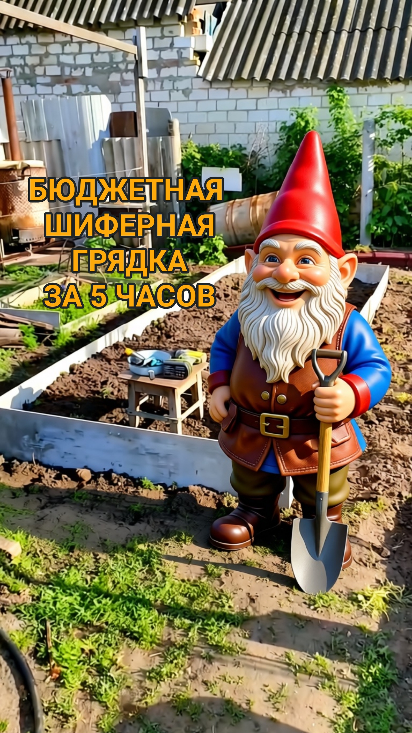 Бюджетная шиферная грядка за 5 часов!