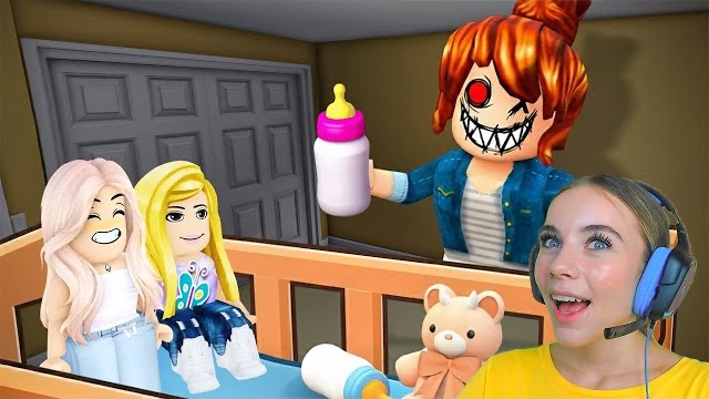 НАС УДОЧЕРИЛА ЗЛАЯ НЯНЯ в ROBLOX! С АЛЁНОЙ смотреть онлайн
