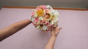 Классический букет невесты. Сборка.