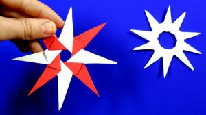 Как сделать нинзя сюрикен из бумаги своими руками.  How To Make a Paper Ninja Star Shuriken
