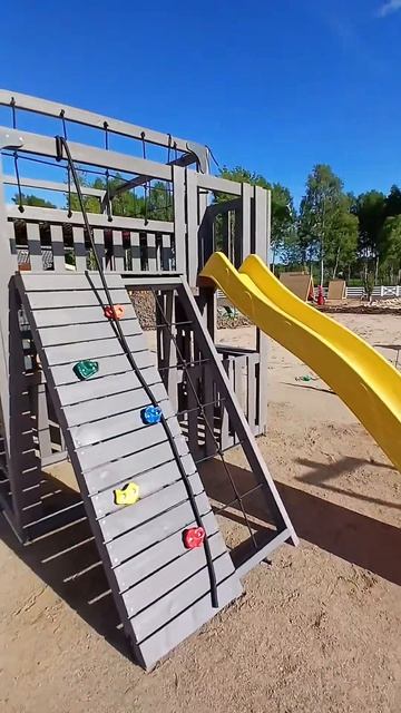 Детские площадки Савушка для дачи и двора с песочницей и качелями